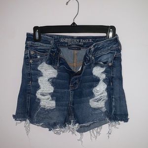 American Eagle high waisted jean shorts